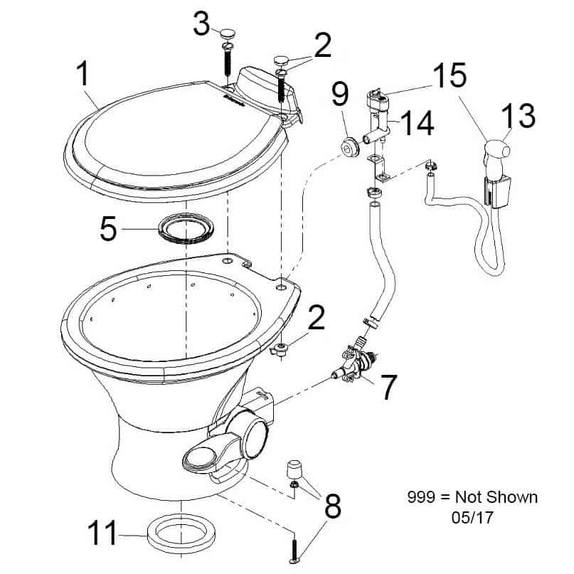 EXPLODED VIEW - W-HAND SPRAY